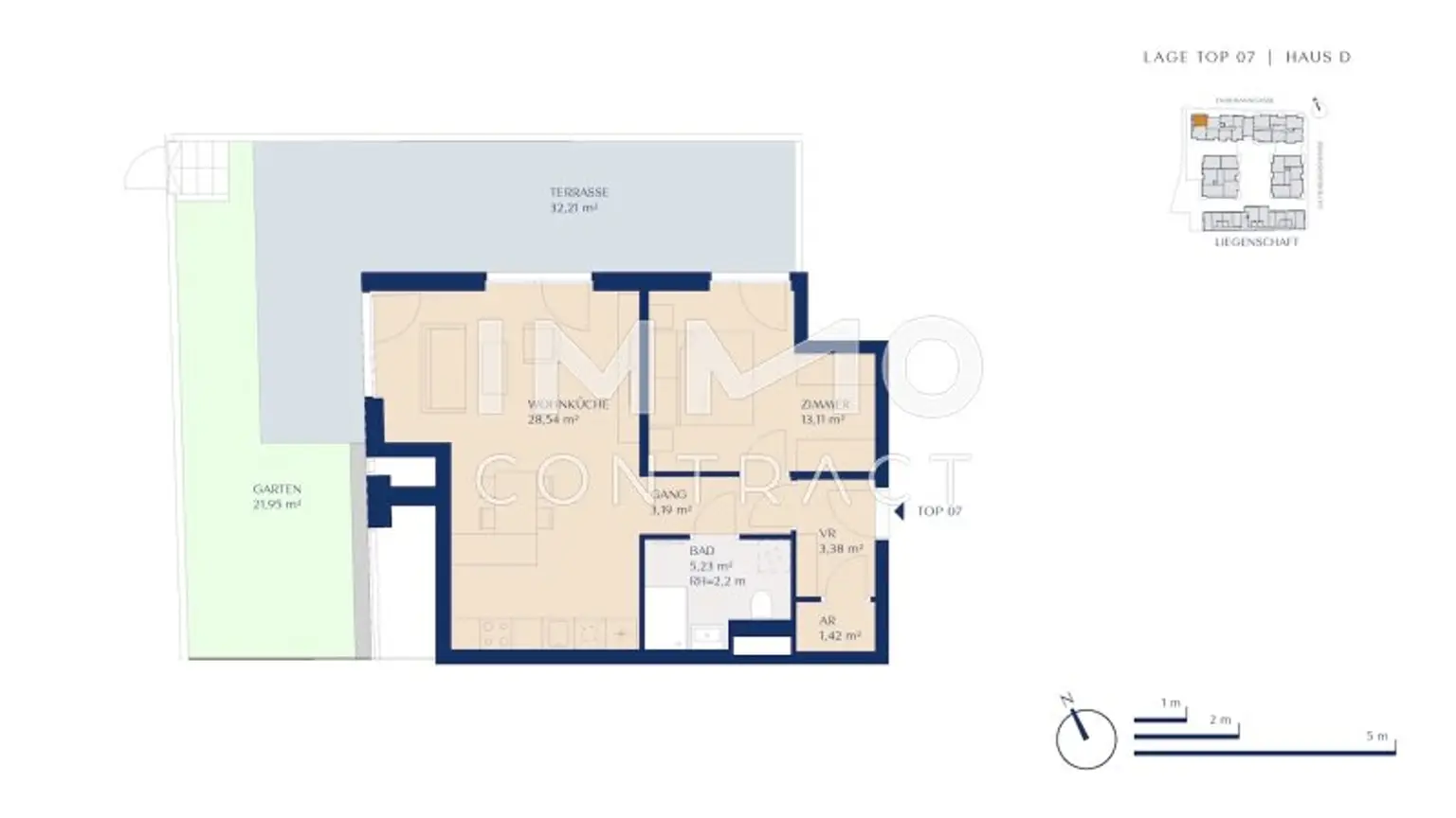 Wohnungsplan Whg. 2 (Skizze Zusammenlegung) verfügbar)