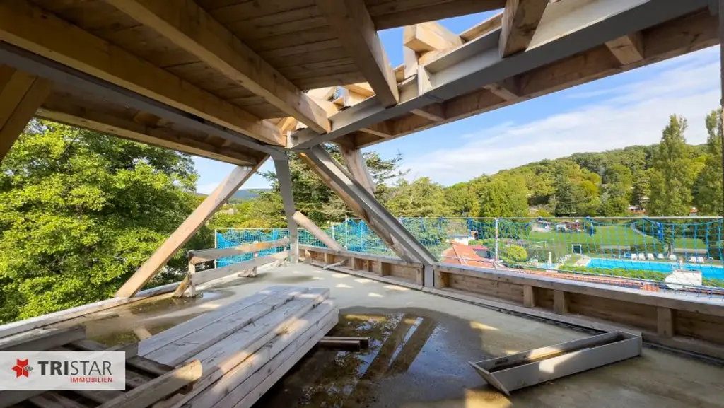 Investment am Wolfersberg · Architektur & Natur vereint! 18 Einheiten, 26 Garagenplätze, Dachgärten mit Pool – Waldpanorama !
