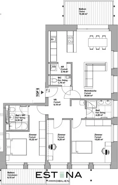 Lichtdurchflutete 4-Zimmer-Wohnung – Ihr neues Zuhause mit Weitblick