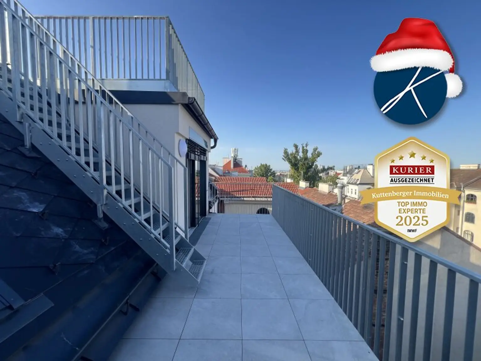 Balkon und Dachterrasse