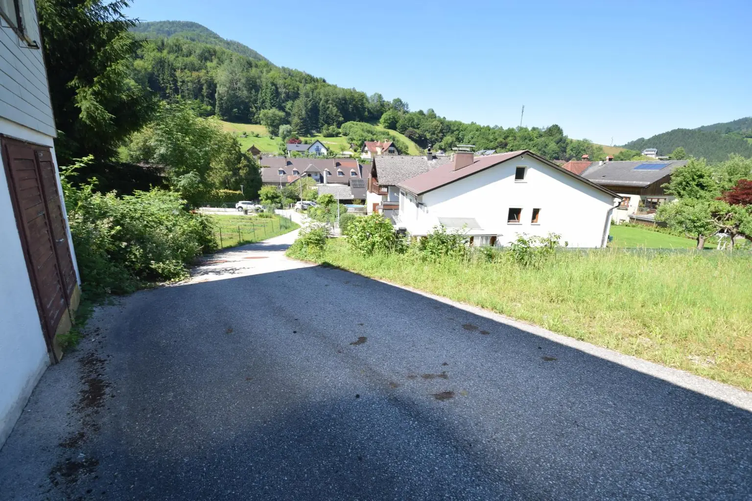 Straße zum Grundstück