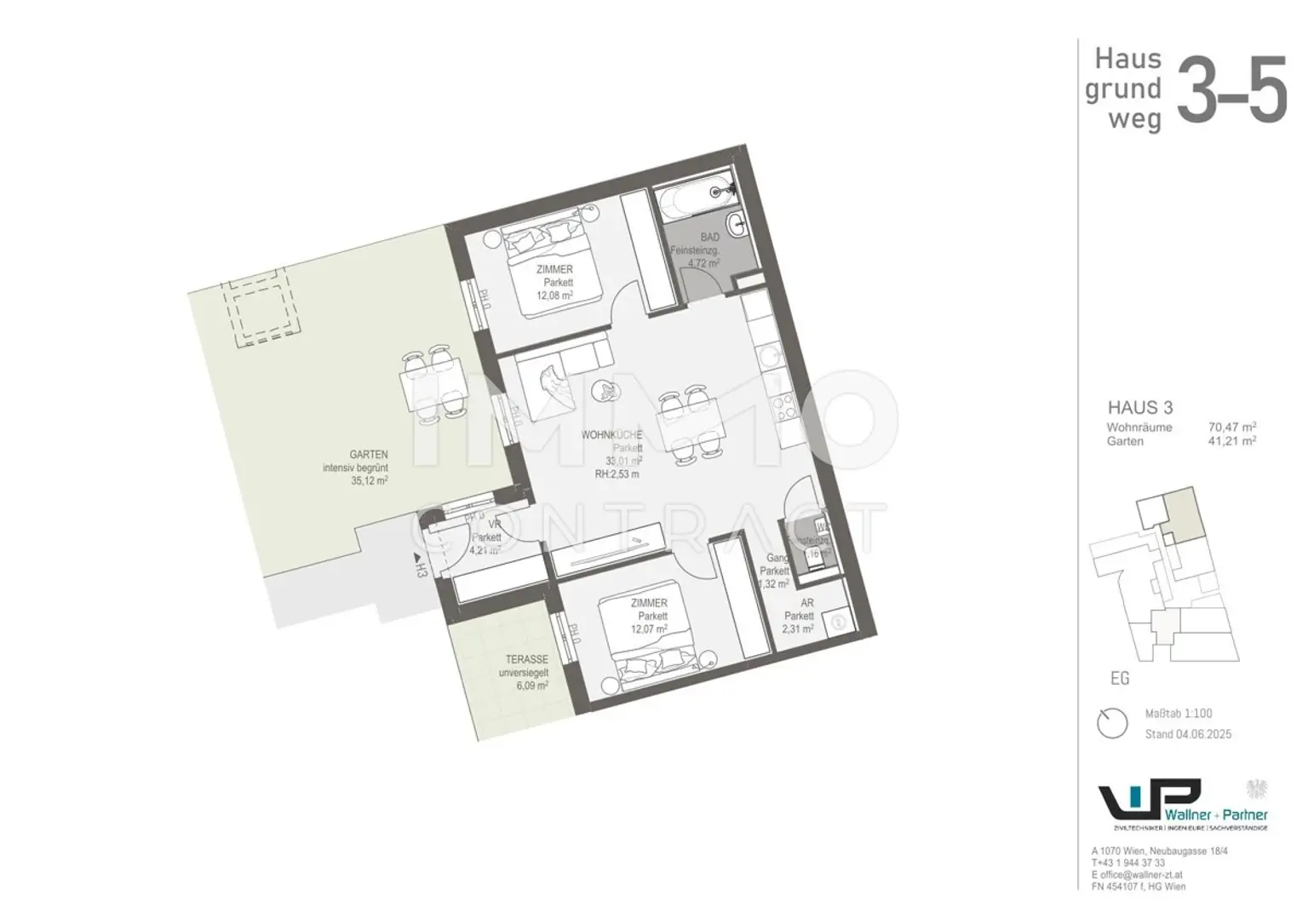 Wohnen mit Freiraum: 3-Zimmer-Neubauwohnung im Erstbezug