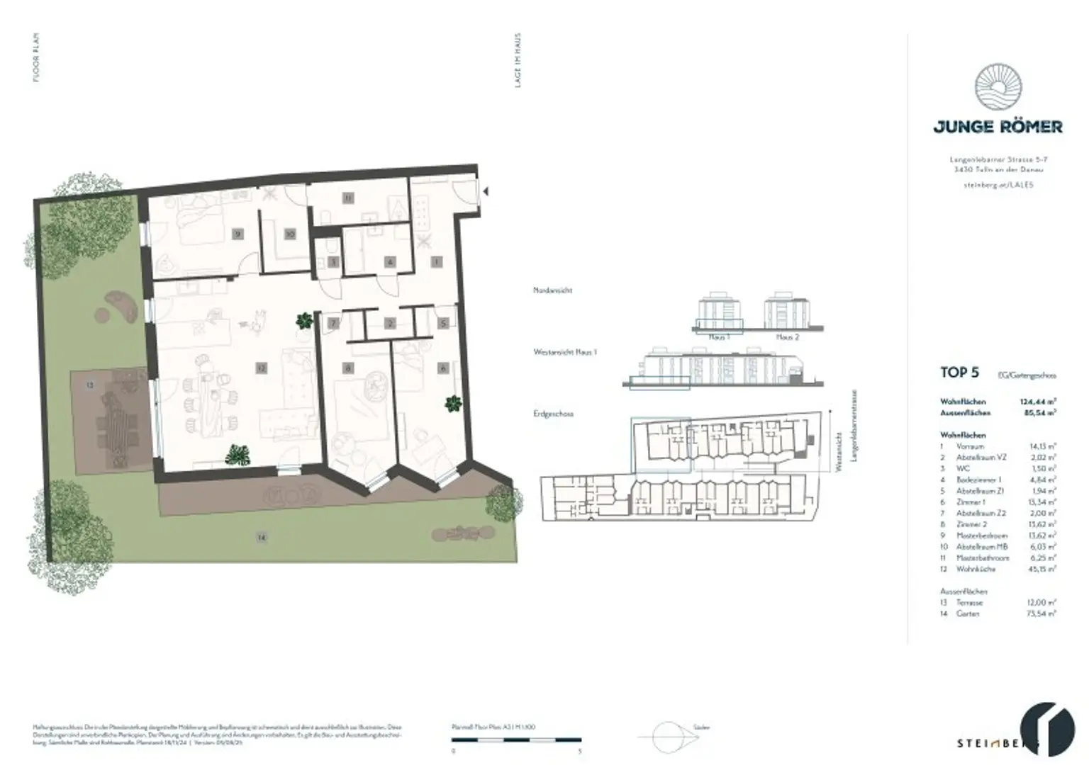 4 Zimmer Gartenwohnung Nahe Zentrum und Donaulände
