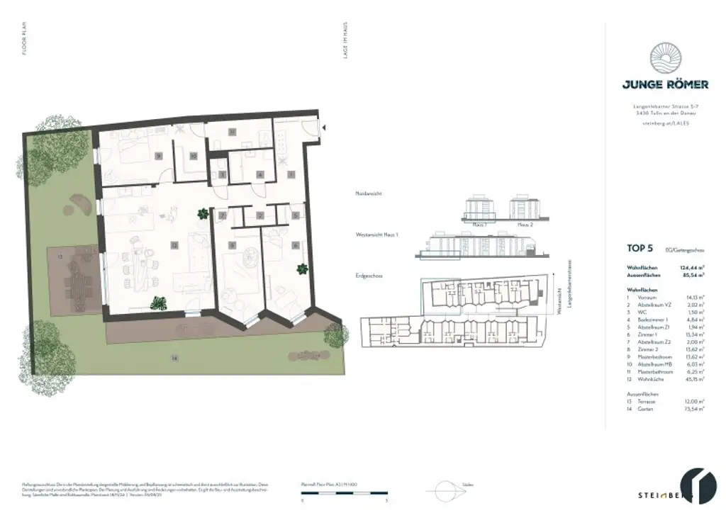 4 Zimmer Gartenwohnung Nahe Zentrum und Donaulände