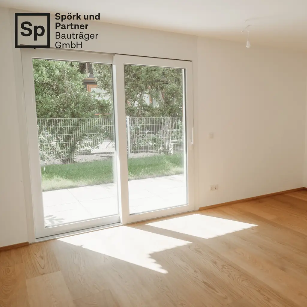 BESTLAGE ALTE DONAU – 
Großzügige 4-Zimmer-Gartenwohnung mit 2 Terrassen – 
1 Minute zur Alten Donau