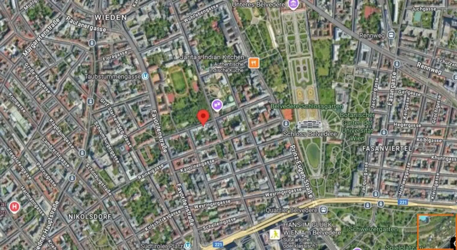 Repräsentative Palaiswohnung beim Theresianum