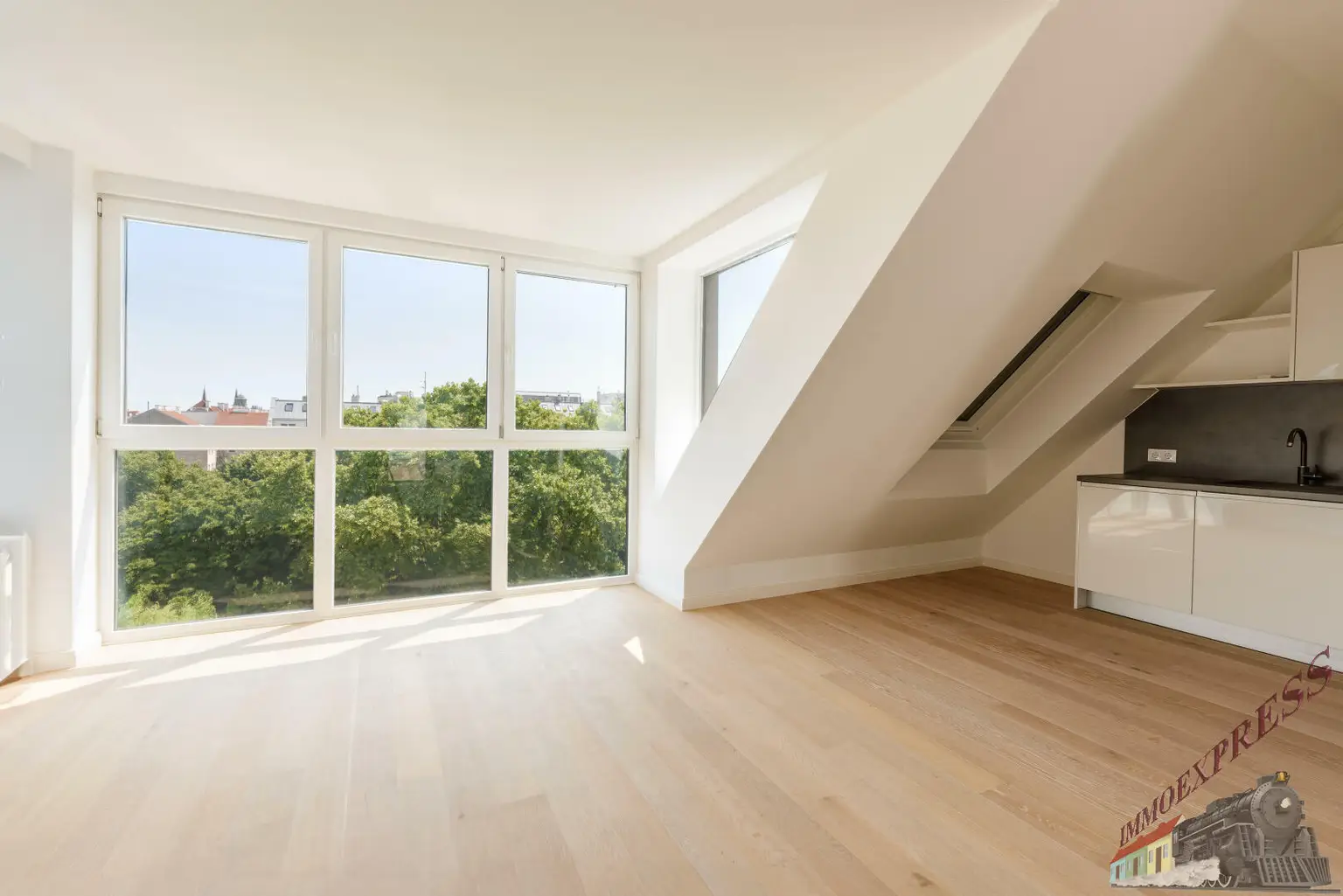 Erstbezug, Sonnendurchflutete 2-Zimmer Wohnung im Dachgeschoss + 33 m² Südwest-Dachterrasse!!