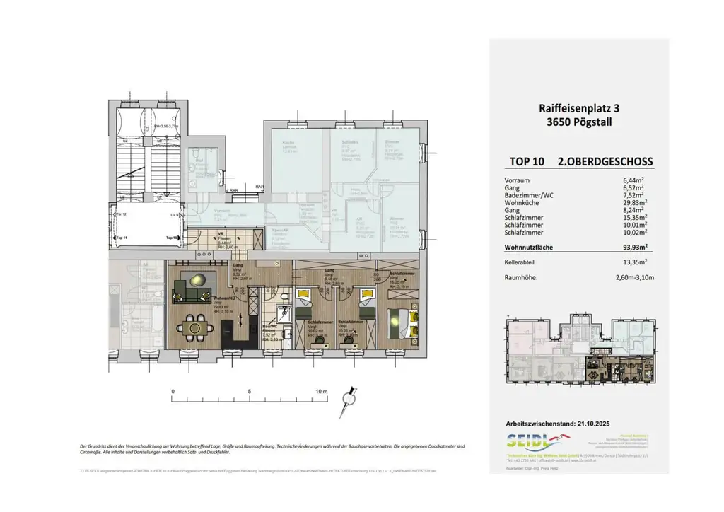 Charakteristisches Zinshaus im Ortszentrum