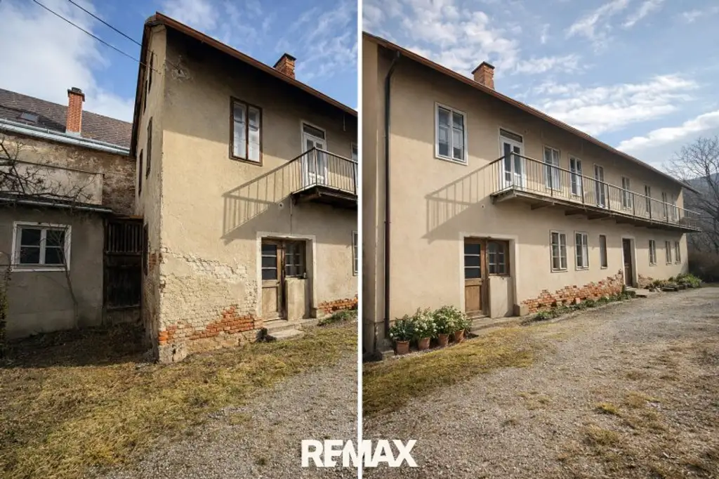 *** 885 m² Wohn- & Geschäftsfläche im Zentrum von Kindberg mit Entwicklungspotenzial! ***