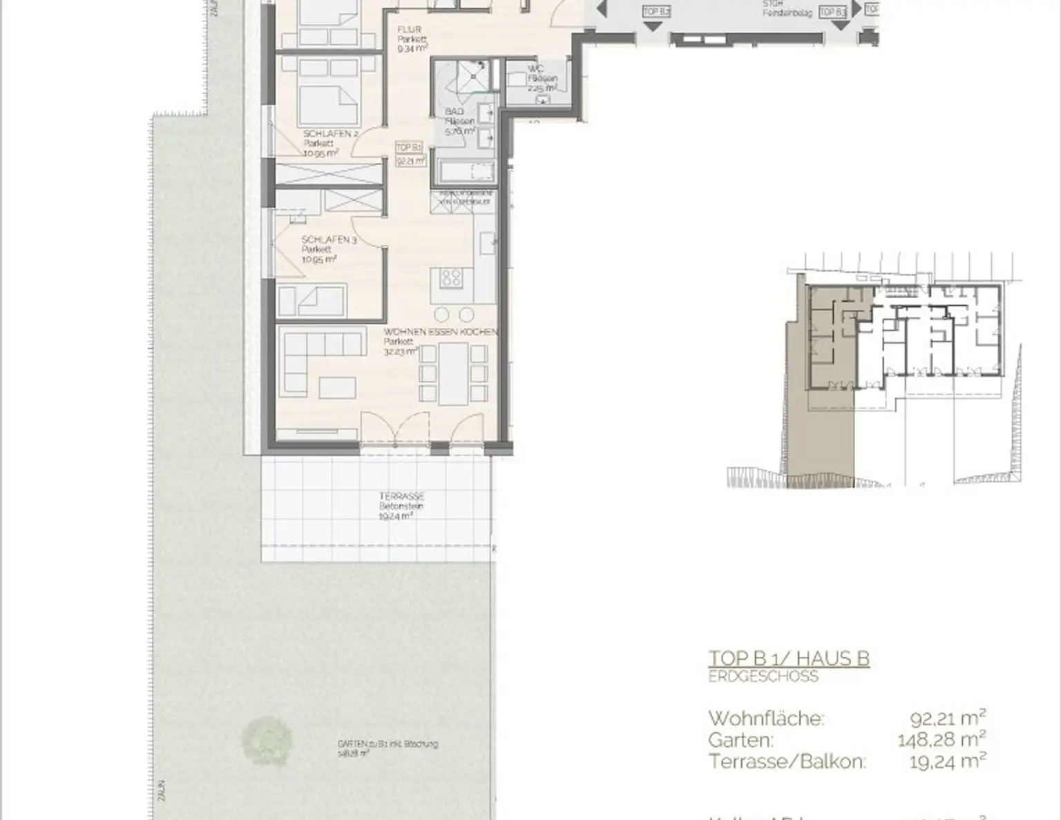 Traumhafte Gartenwohnung in Perwang am Grabensee | 4 Zimmer