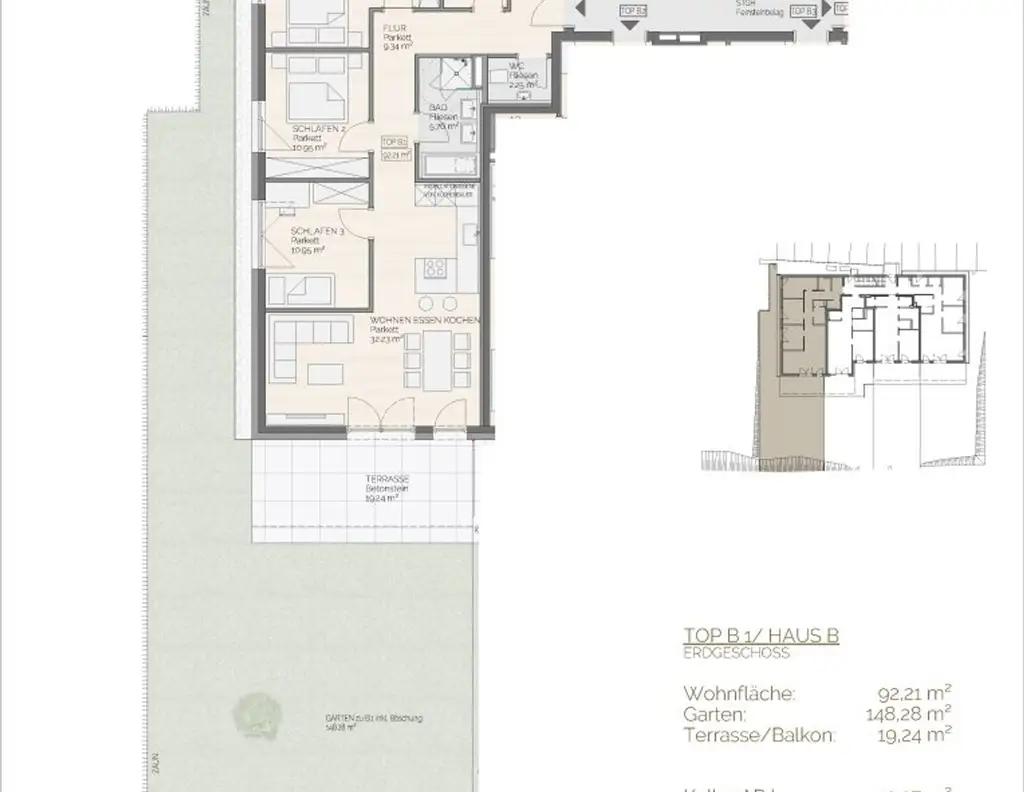Traumhafte Gartenwohnung in Perwang am Grabensee | 4 Zimmer