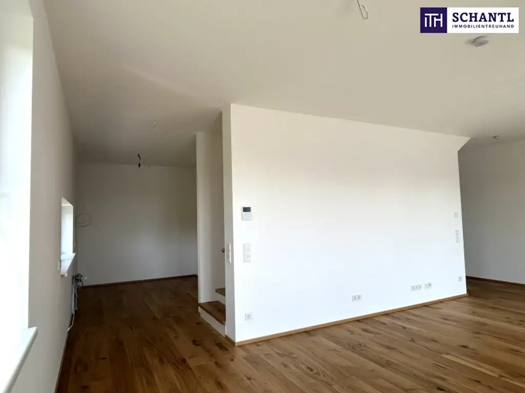 Wunderschöne Maisonettewohnung mit 120m² Wohnfläche, 20m² Terrasse und 170m² Garten in Gleisdorfer Toplage - provisionsfrei! Finanzierung ohne Eigenkapital möglich, leistbare Rückzahlung mit angepasster Laufzeit!