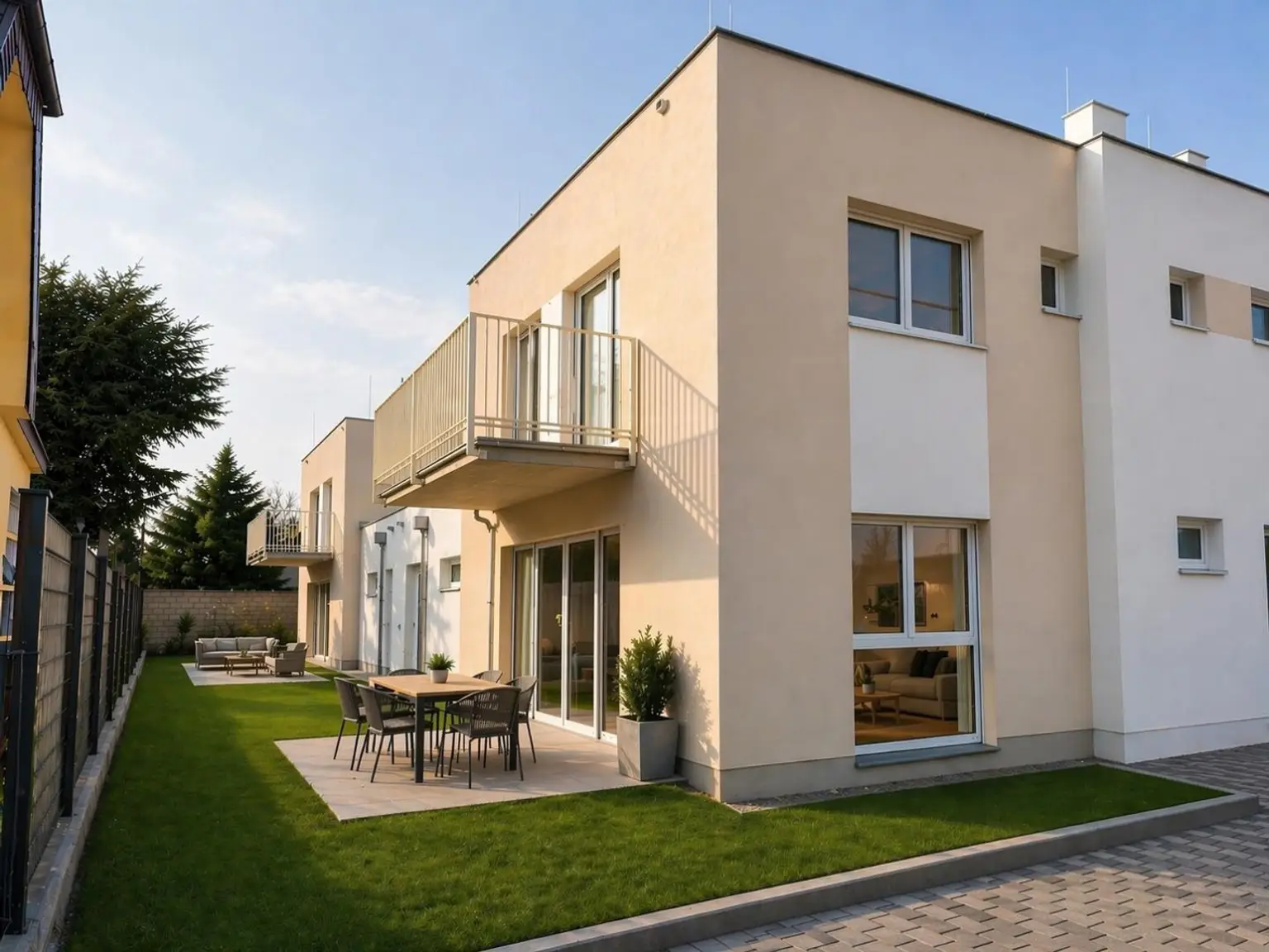 haus unter straßeseite