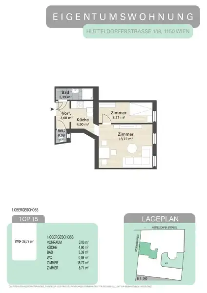 Charmante  2-Zimmer-Wohnung - neu saniert - in 1150 Wien!