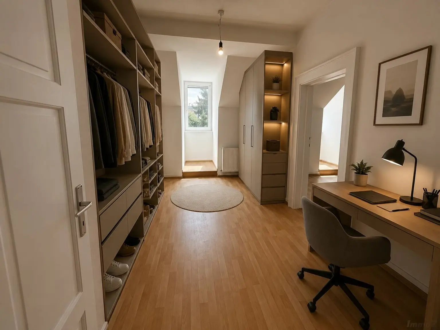 Ankleide mit Homeoffice