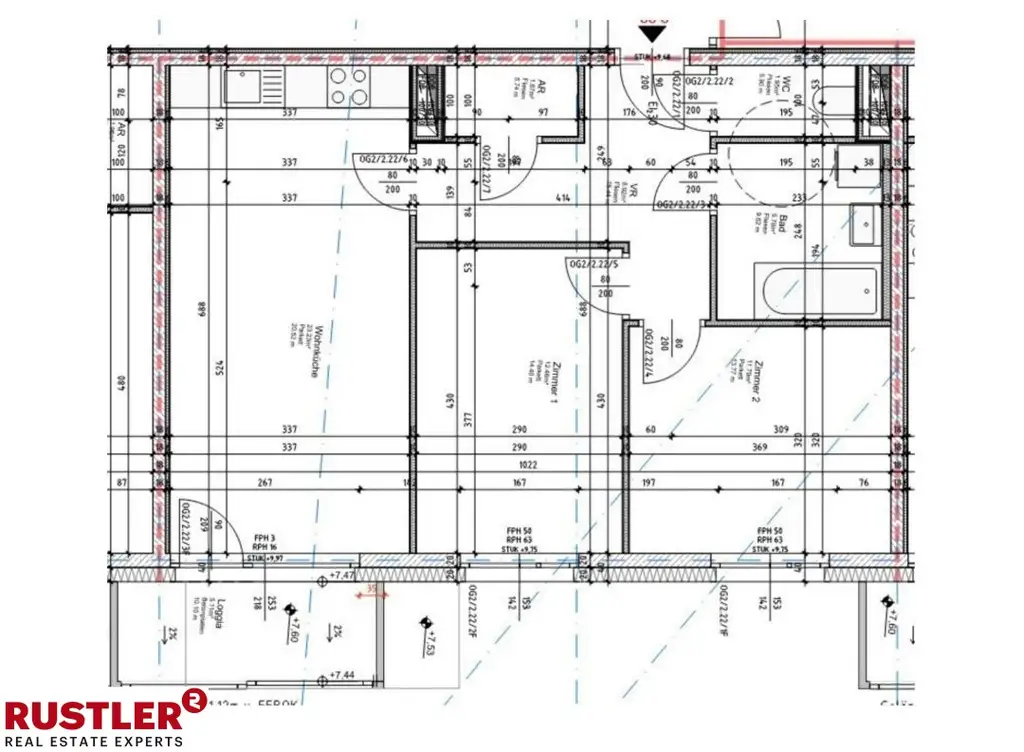 Grundriss 73 Top 2.3