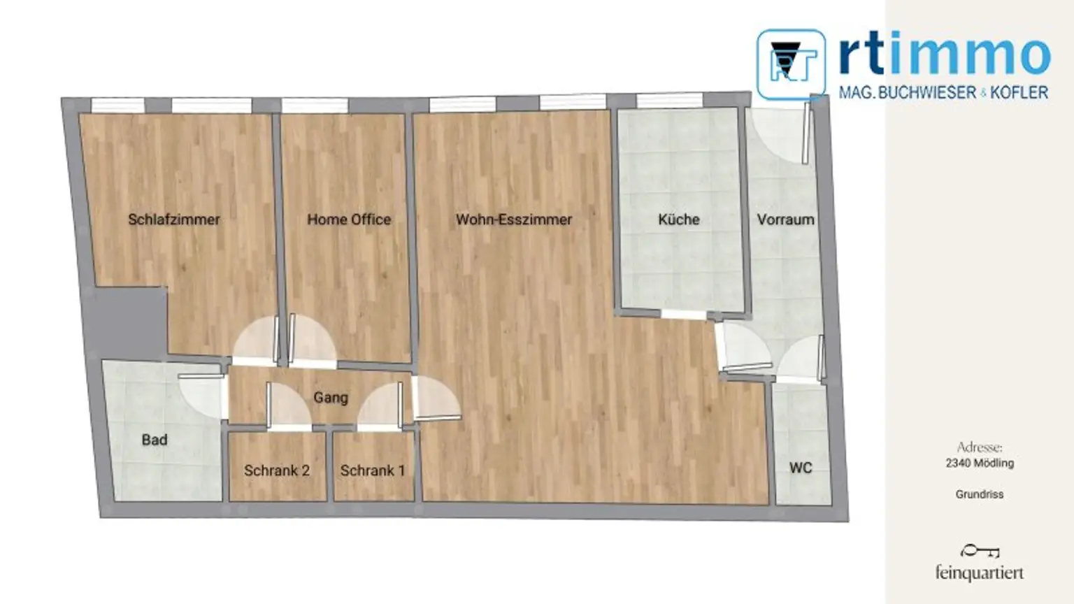 NEUSANIERTE 3 ZIMMER WOHNUNG IM ZENTRUM MÖDLINGS BEI DER FUSSGÄNGERZONE