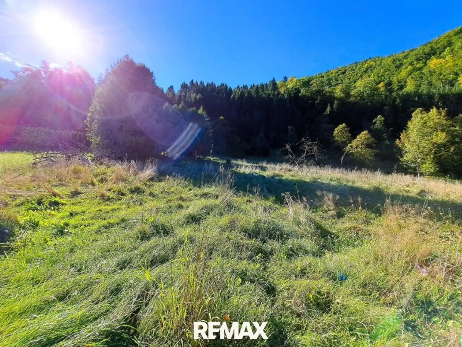 Blick vom Grundstück nach Westen