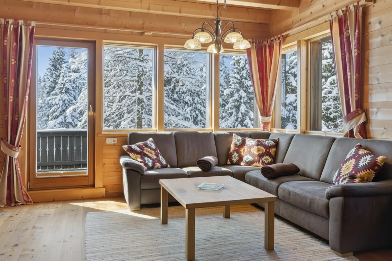 Wohnbereich samt Zugang Terrasse