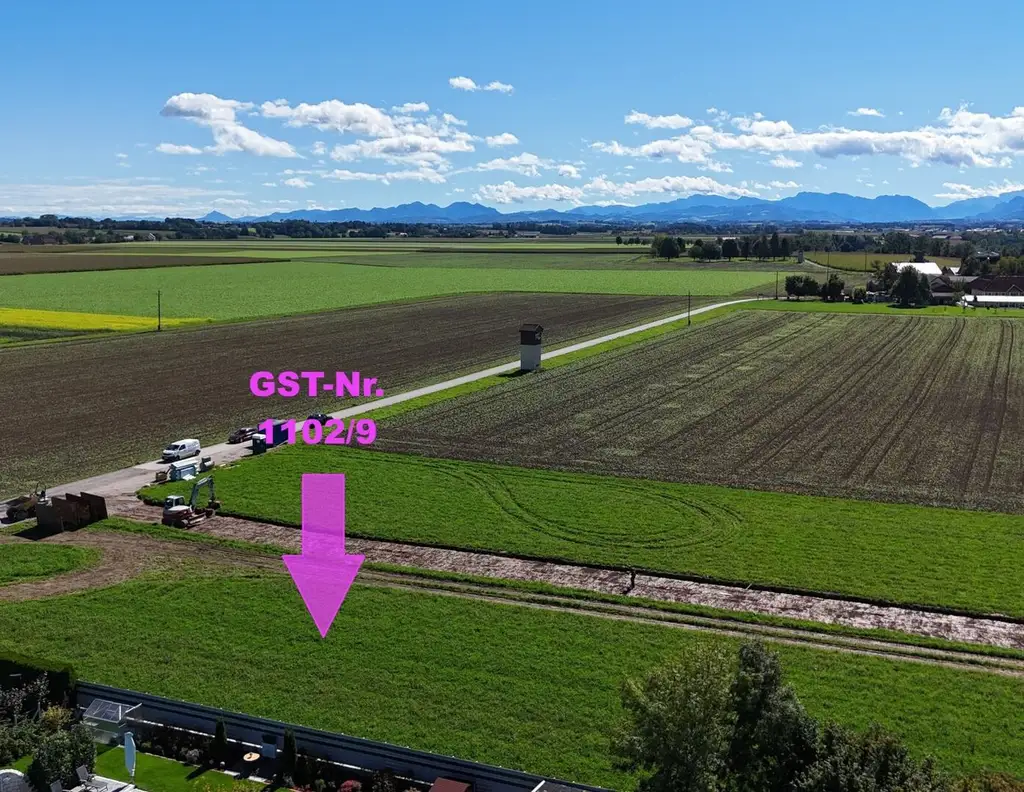 Eben, sonnig, südseitig, top Baugrund in ruhiger Siedlungslage | Steinerkirchen Frohnhofen | GST-Nr. 1102/9