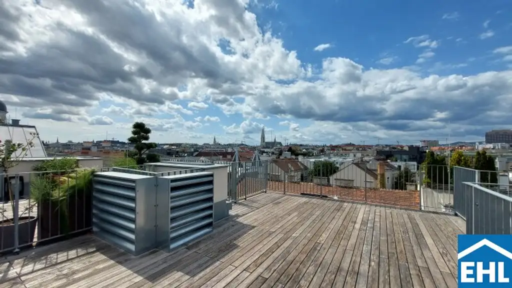 Traumhafte 3-Zimmer-Maisonette im Dachgeschoss mit Dachterrasse im Servitenviertel - U4 Nähe!