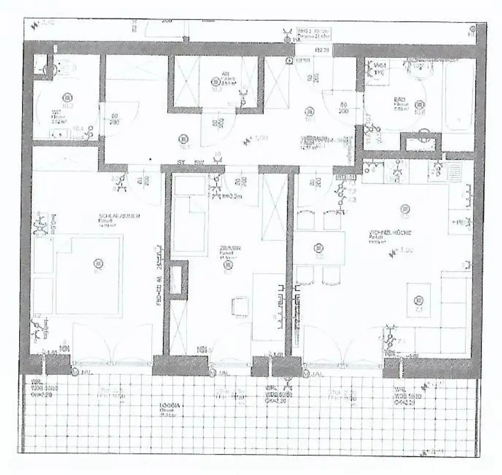 Perg (Stifterstraße): 3-Zimmerwohnung ca. 70 m² + große LOGGIA  + 2 Autoabstellplätze
