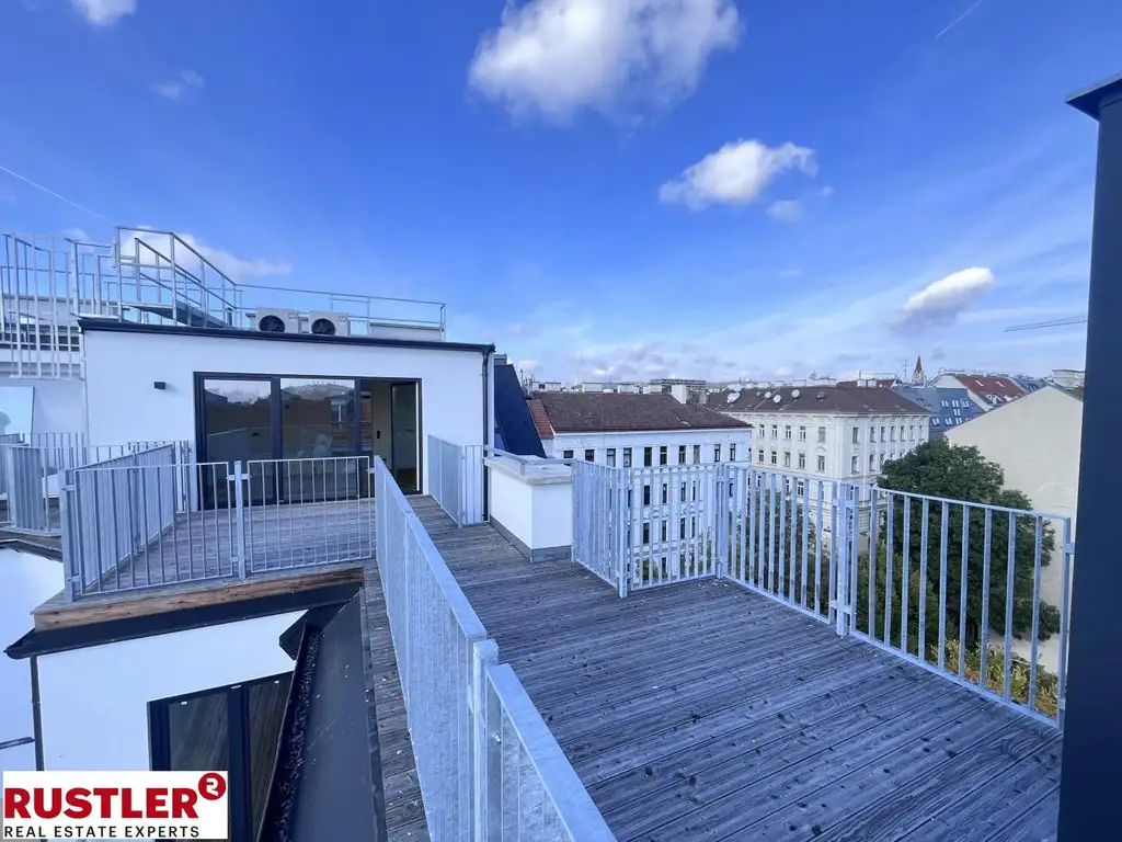 Eiinzigartige Dachgeschoss-Maisonette mit 3 Terrassen & Fernblick | ERSTBEZUG am Reinlpark