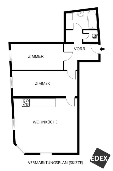Wohnen, wo Wien am schönsten ist: Charmante 2-Zimmer-Wohnung in Währing