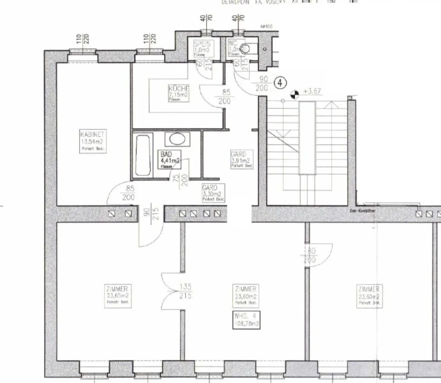 Helle 4-Zimmer Wohnung, Nähe Kutschkermarkt