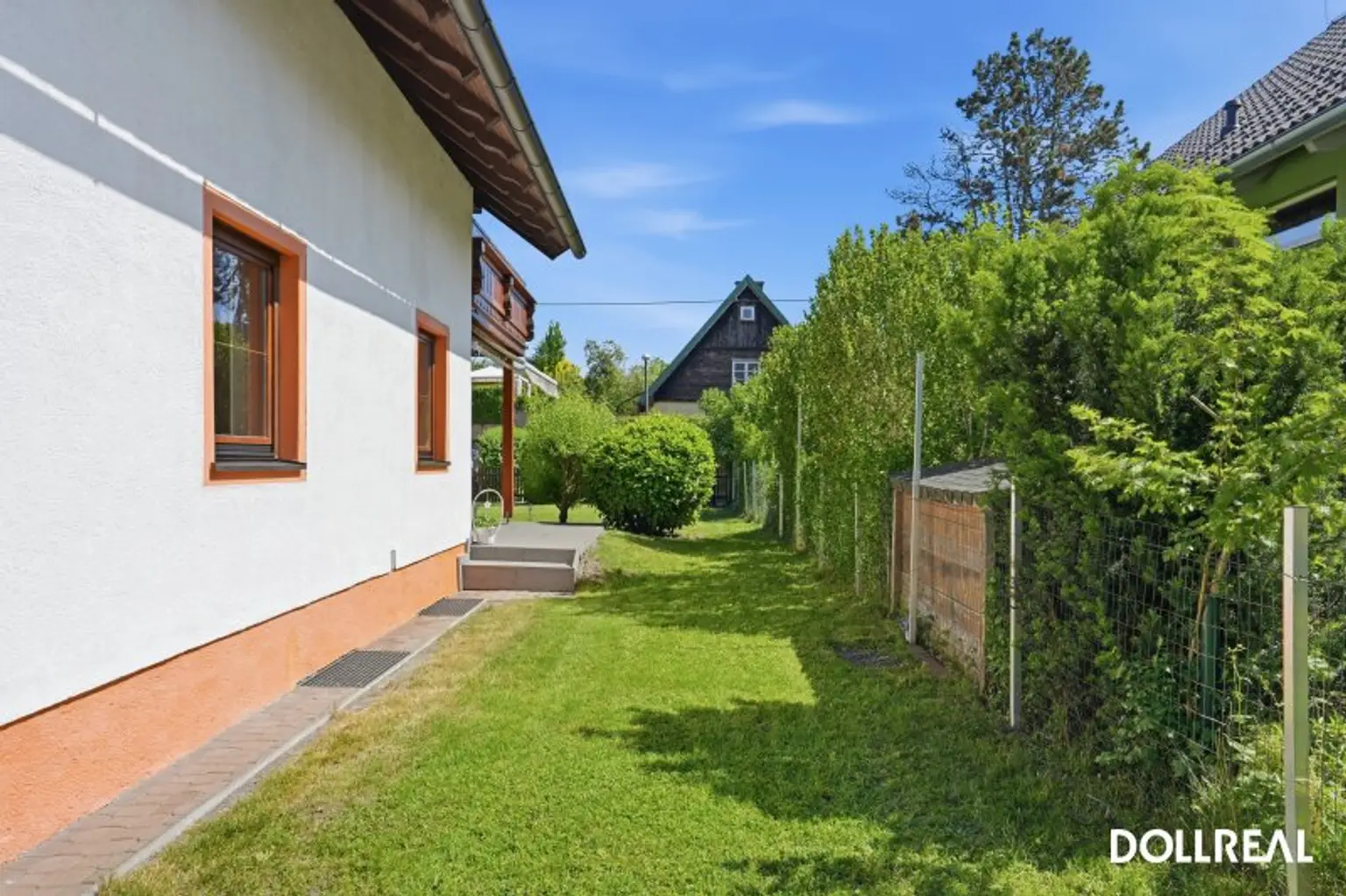 Gartenstreifen westseitig, Blick Richtung Süd.