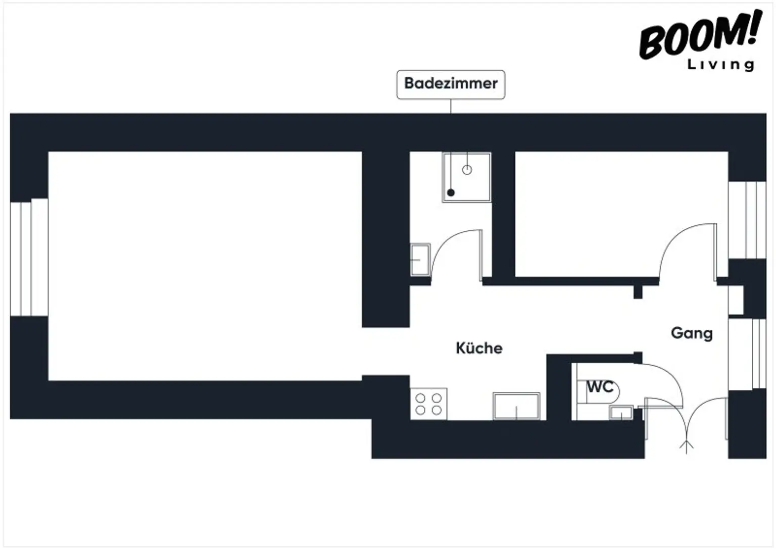 Helle 2-Zimmer-Wohnung in zentraler Lage von Margareten