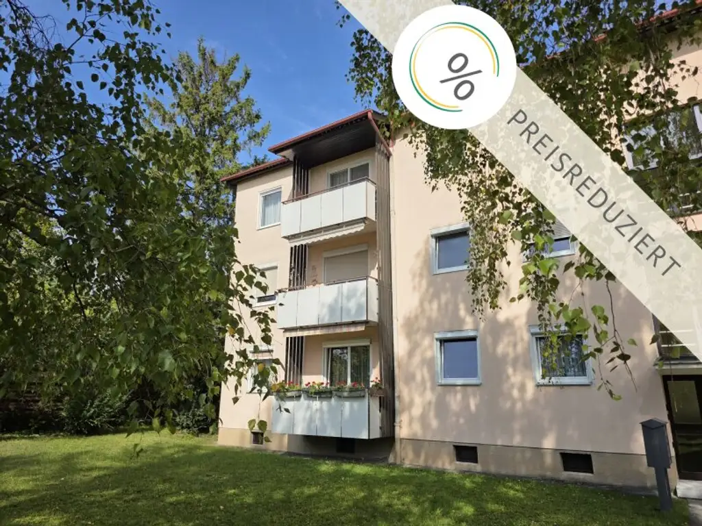 GRÜNOASE -  helle, sonnige 3-Zimmerwohnung in TOPLAGE mit Balkon