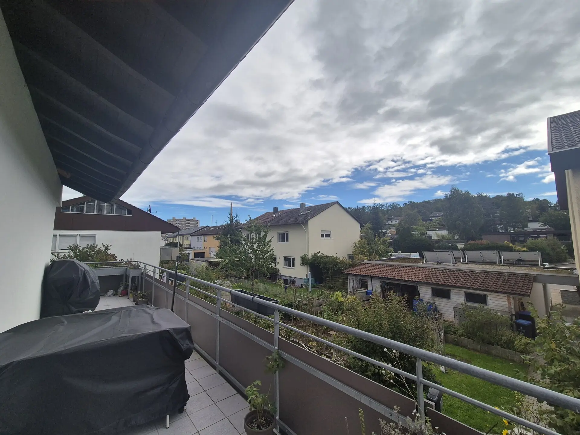 Balkon Aussicht links