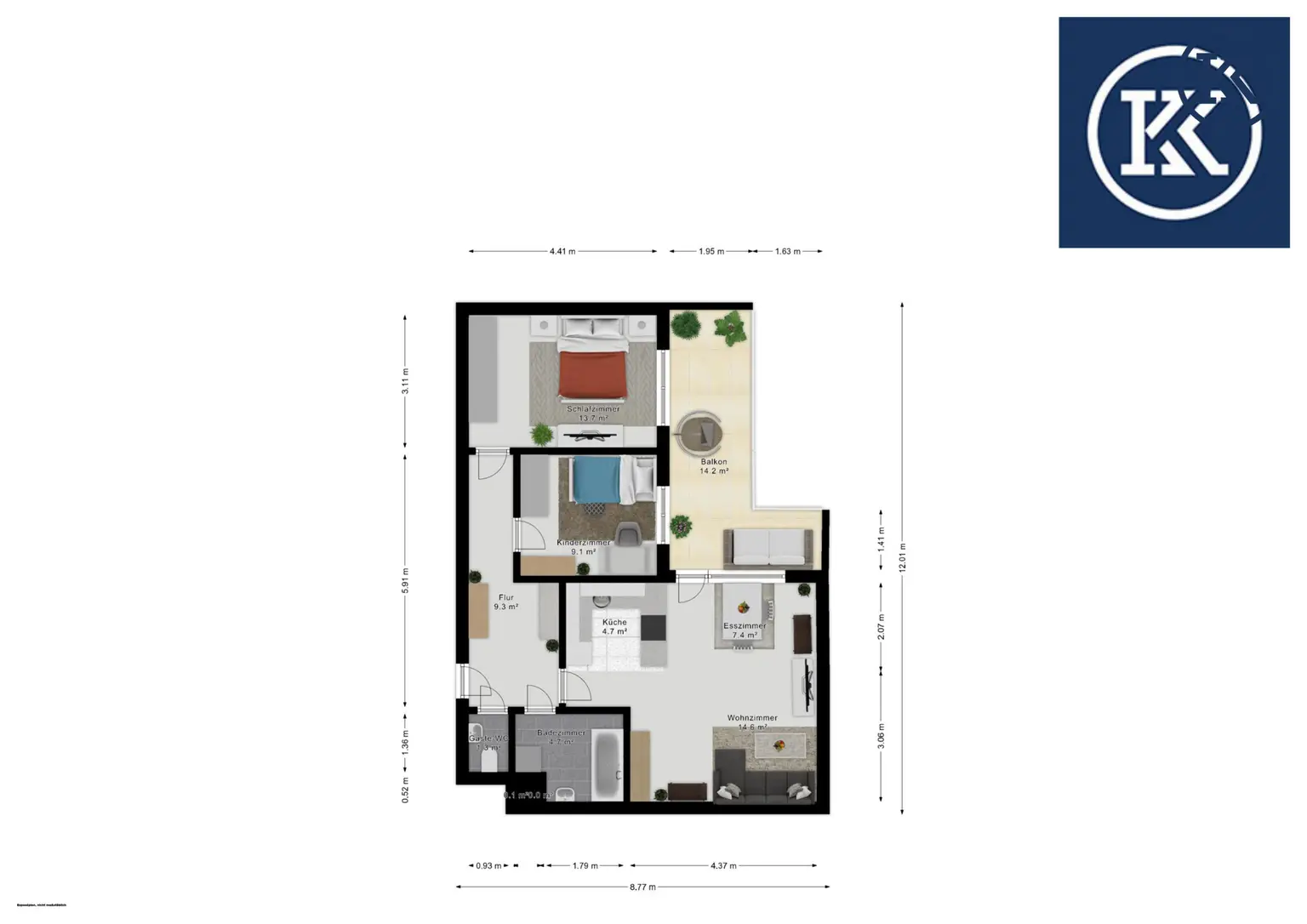 OPEN HOUSE am Dienstag den 19.08.25 ab 10 Uhr für die
Hofseitige 3-Zimmer-Wohnung mit 14 m² Loggia