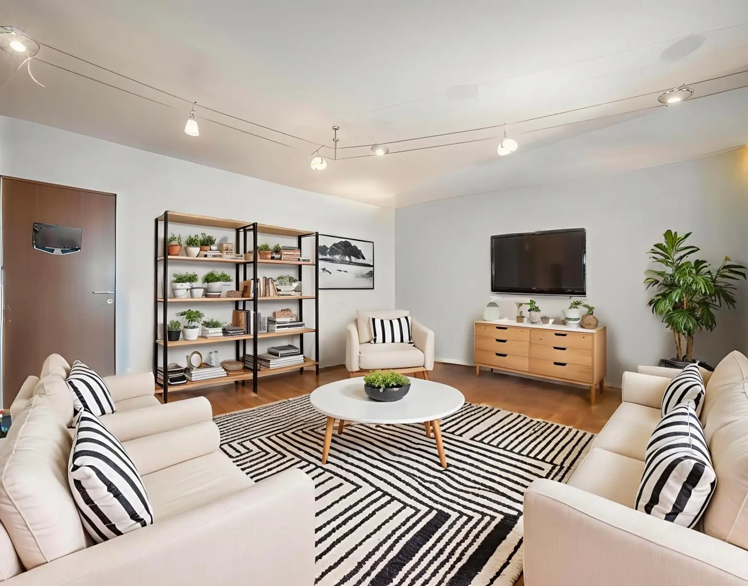 Wohnzimmer / VR Staging Einrichtungsbeispiel