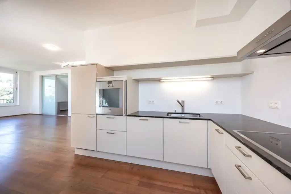Panoramaliebling: Luxuriöse DG-Wohnung mit Dachterrasse und Fernblick
