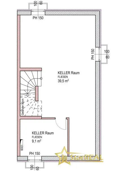 NEUES PROJEKT! 186m² NFL! WIENERBERGER-ZIEGELHAUS MIT KELLER. 5 ZIMMER. PROVISIONSFREI für den Käufer.