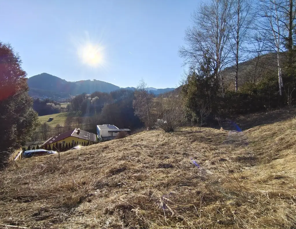 Exklusives Wohngrundstück in Kapfenberg - Sonnenhangsiedlung: Ruhelage, Sonnige West-Ausrichtung und Unverbaubarer Ausblick!