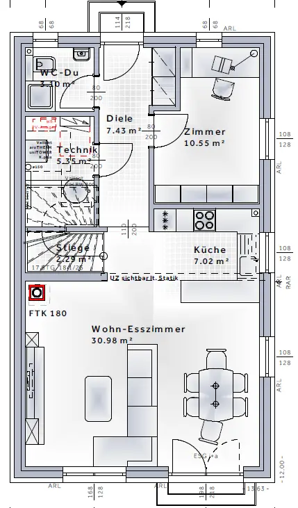Grundstück A: Einfamilienhaus - Schlüsselfertiges Baukonzept!