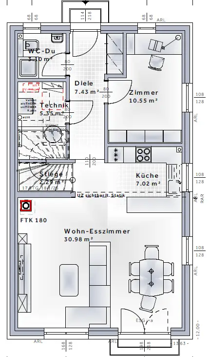 Grundstück A: Einfamilienhaus - Schlüsselfertiges Baukonzept!
