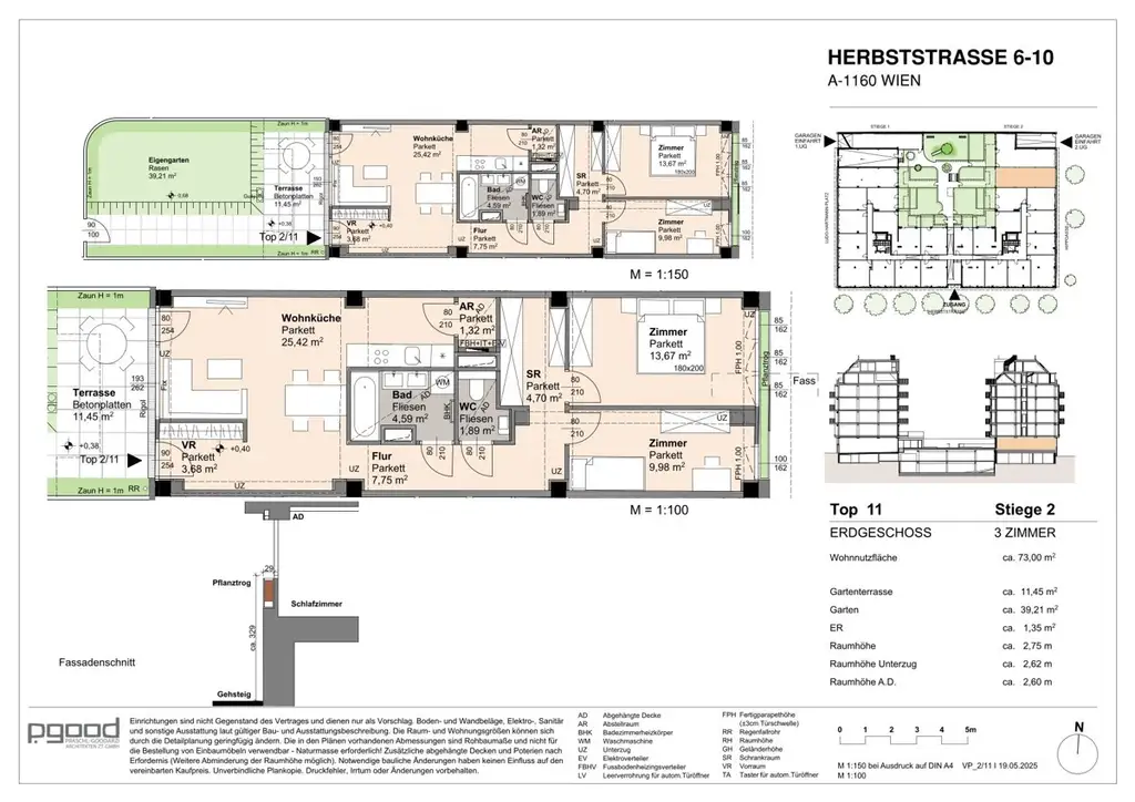 Preis jetzt sichern: Wohnglück neben der U6 - 3 Zimmer Gartenwohnung für Genießer - NEU