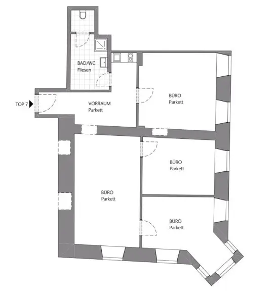 Attraktive Büro-/Kanzleifläche in 1A Innenstadtlage von Klagenfurt
