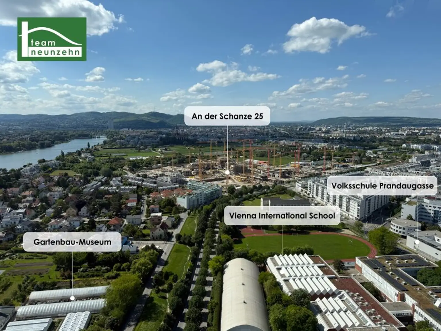 „An der Schanze“ – Premiumlage an der Alten Donau – provisionsfrei ins Eigenheim *Herbst 2026*! - JETZT ZUSCHLAGEN