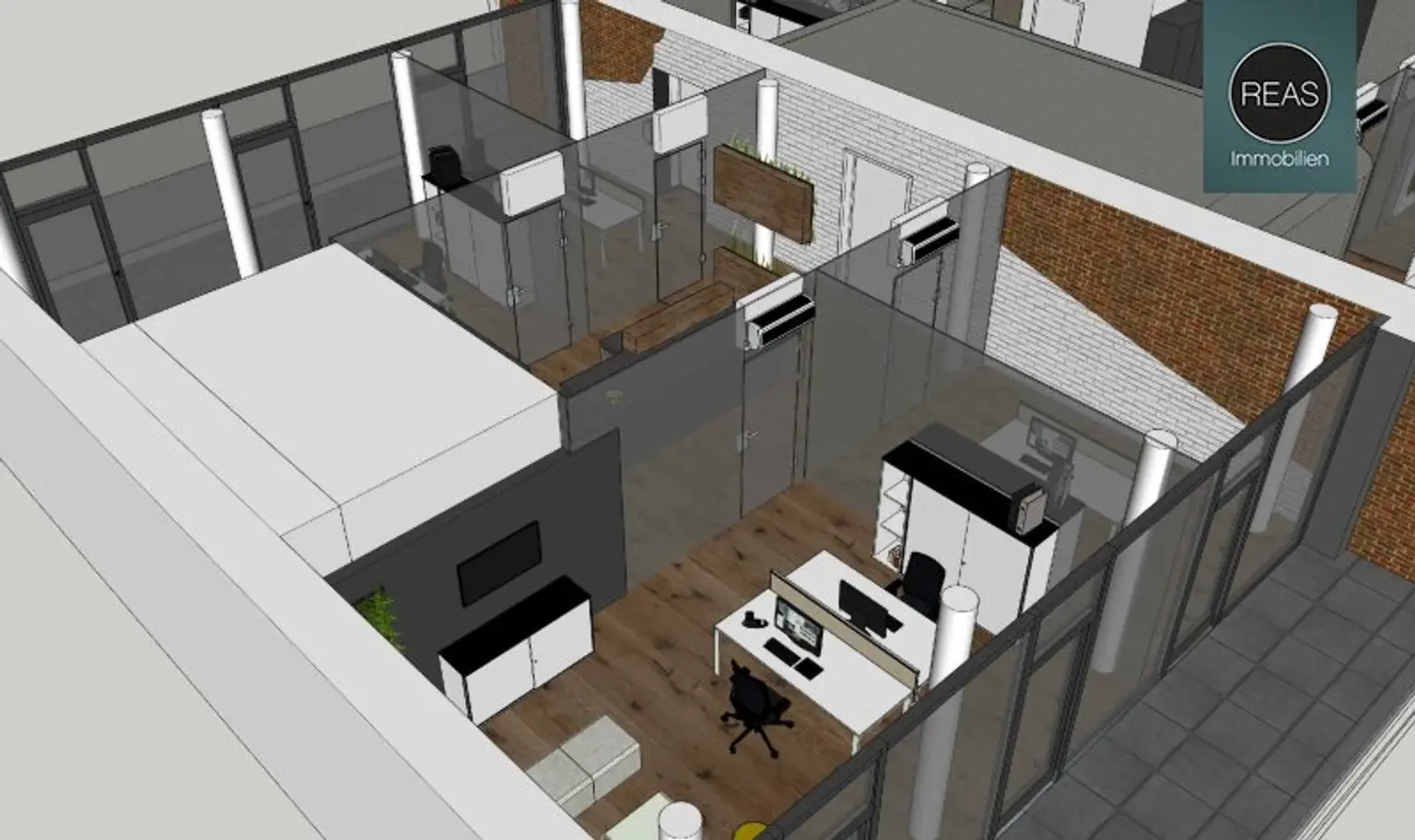 Sehr gut ausgestattetes Loft mit 2 Terrassen in der Brotfabrik Wien!