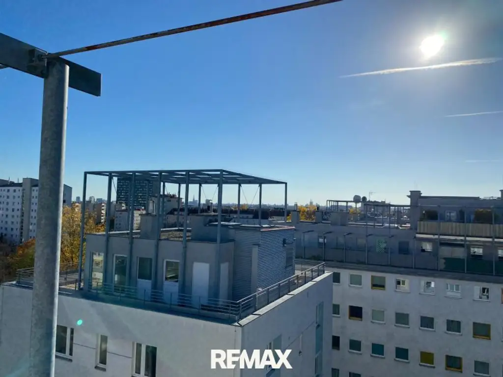 DG-Wohnung mit 2 Terrassen auf Wohnebene und phänomenalem Fernblick über Wien