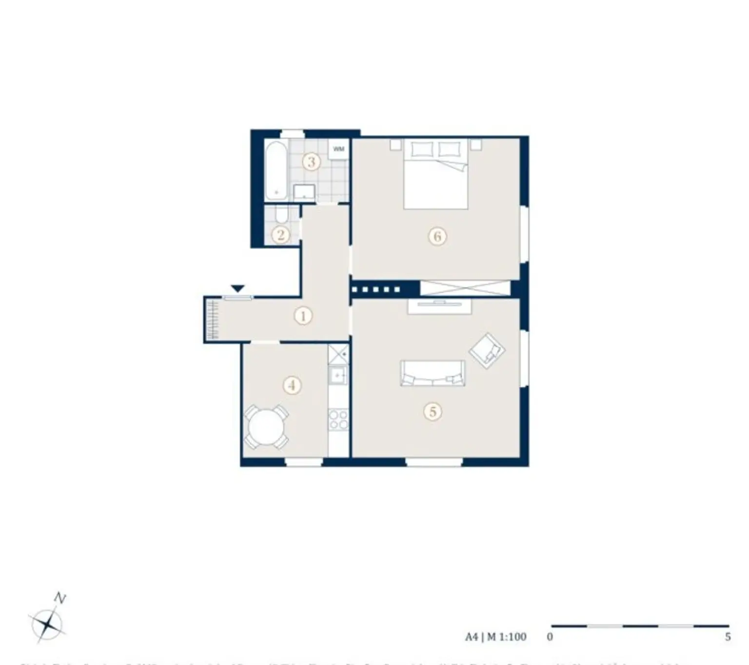 Schöne 2-Zimmer Wohnung, Nähe Meiselmarkt