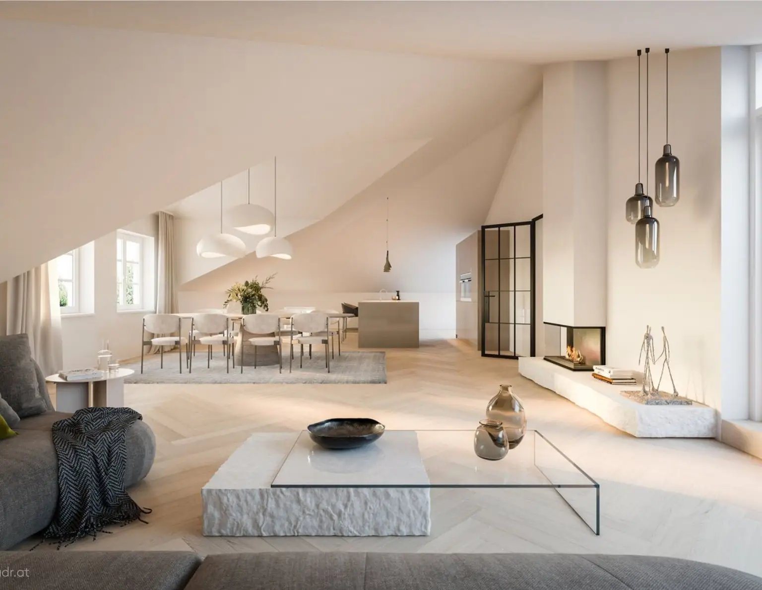 Auf höchstem Niveau - moderne Dachgeschosswohnung in historischem Ambiente