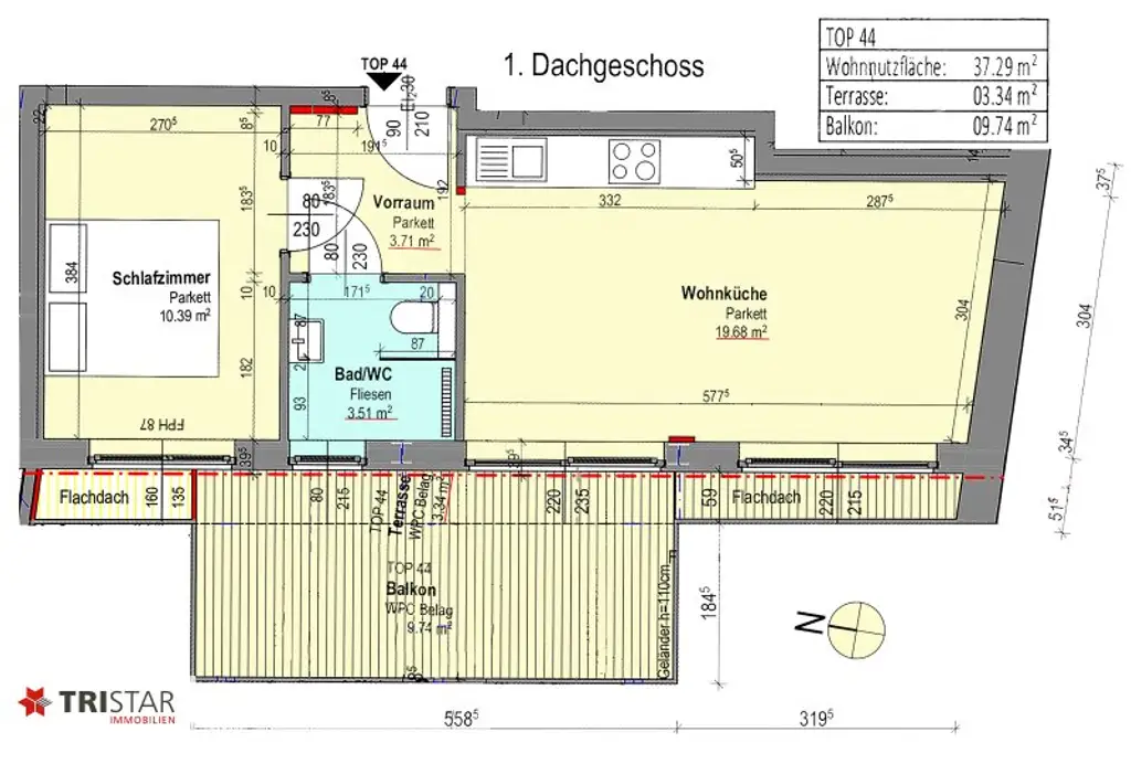 NEU! • U6 JÄGERSTRASSE • 15 NEUBAU DACHGESCHOSSWOHNUNGEN • FÜR ANLEGER UND EIGENNUTZER • EIGENTUM • 1200 WIEN •