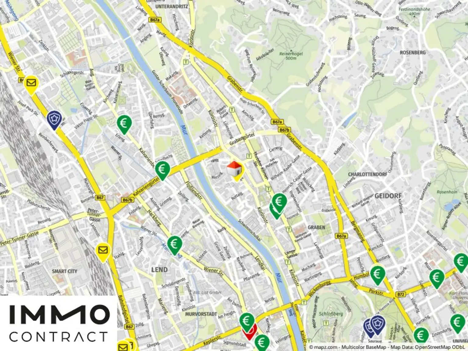 Geolyzer Kartenausschnitt