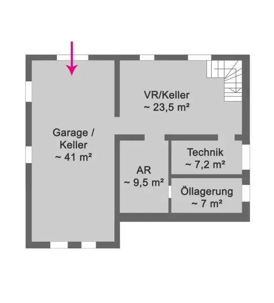 Planskizze Keller